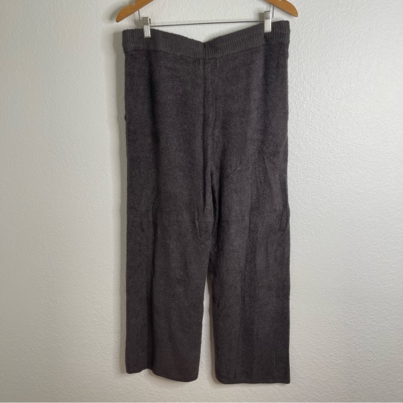 Barefoot Dreams CozyChic Lite Knit Gray Wide Leg Pants Size Large - Picture 4 of 4